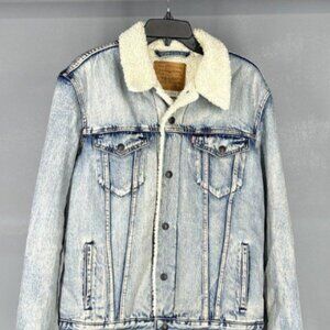 Levi's Blue Denim Coat Men's Sz L